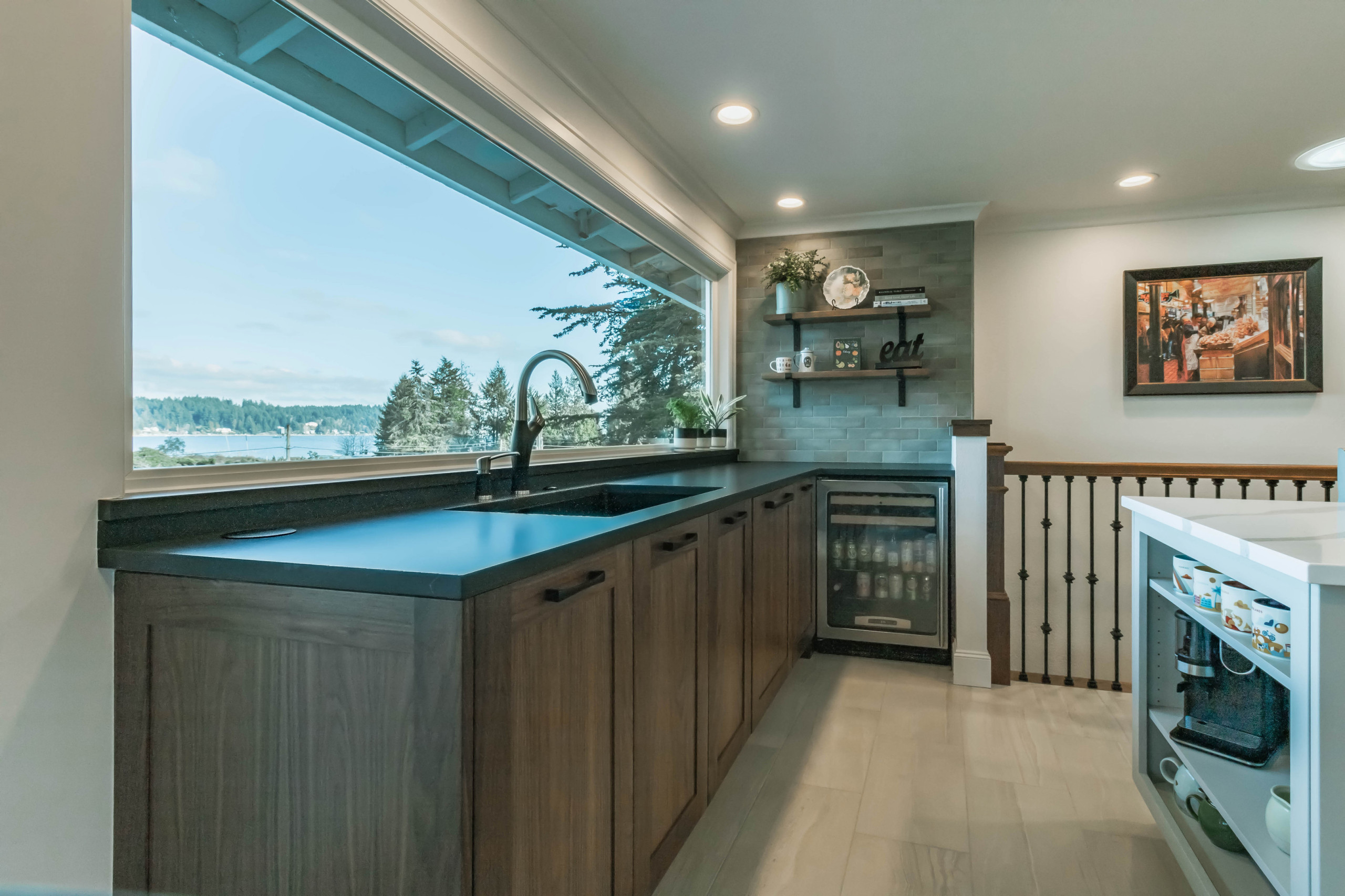 Fox Island Kitchen with a View