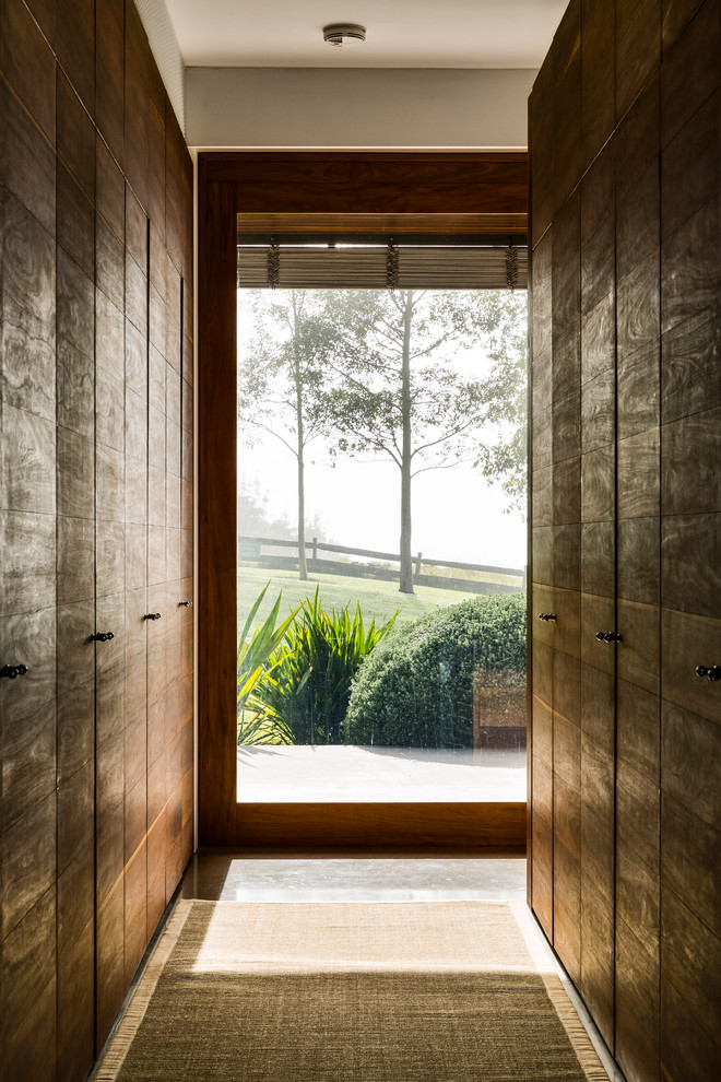 Contemporary storage and wardrobe in Sydney.