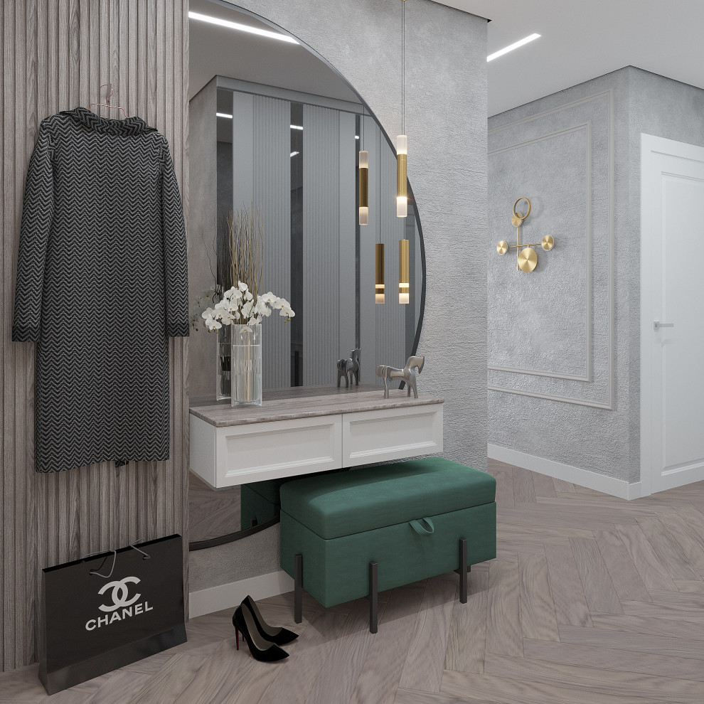 Серый-зеленый оазис: гармония контрастов