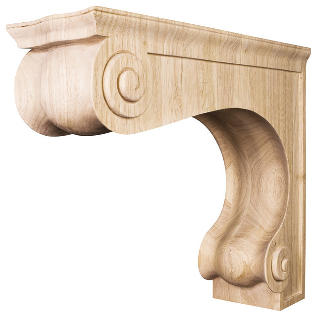 Rubberwood Large Range Hoods Corbels Traditional Corbels by