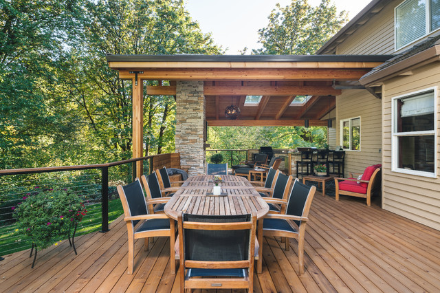 Sweetbriar Outdoor Kitchen contemporary-terrace