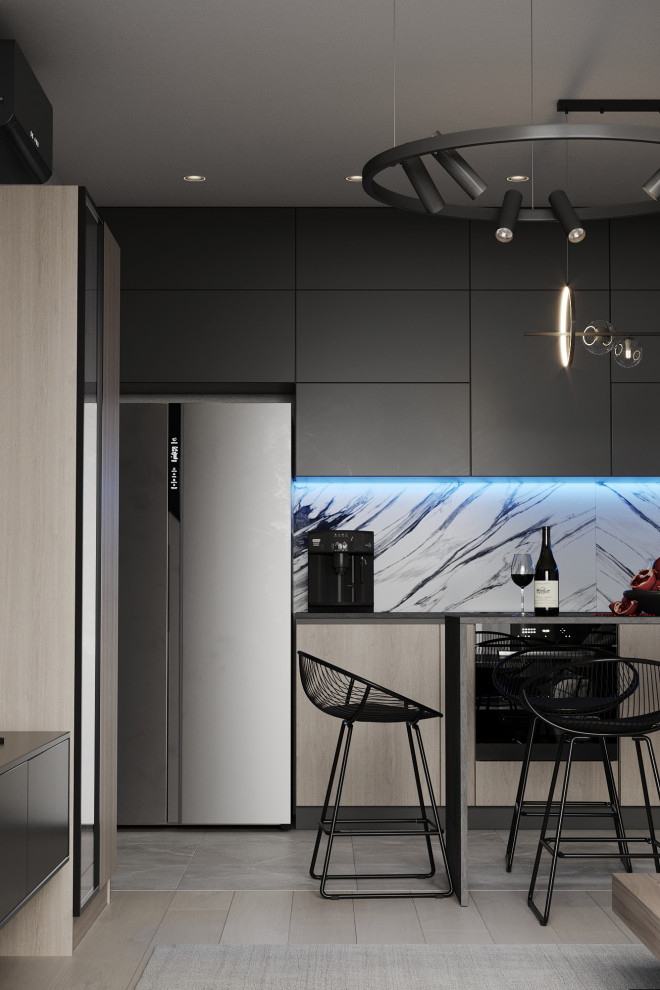 Дизайн кухни-гостиной