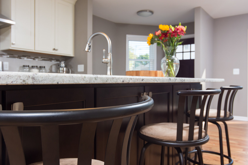 Inspiration for a transitional home design remodel in Detroit