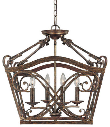 Traditional Classic 4 Light Foyer PendantReserve Collection