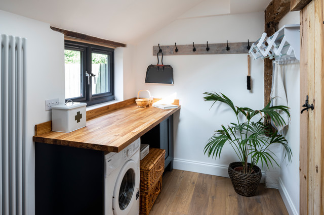 Ivy Cottage - New Oak framed single storey extension country-service-yard
