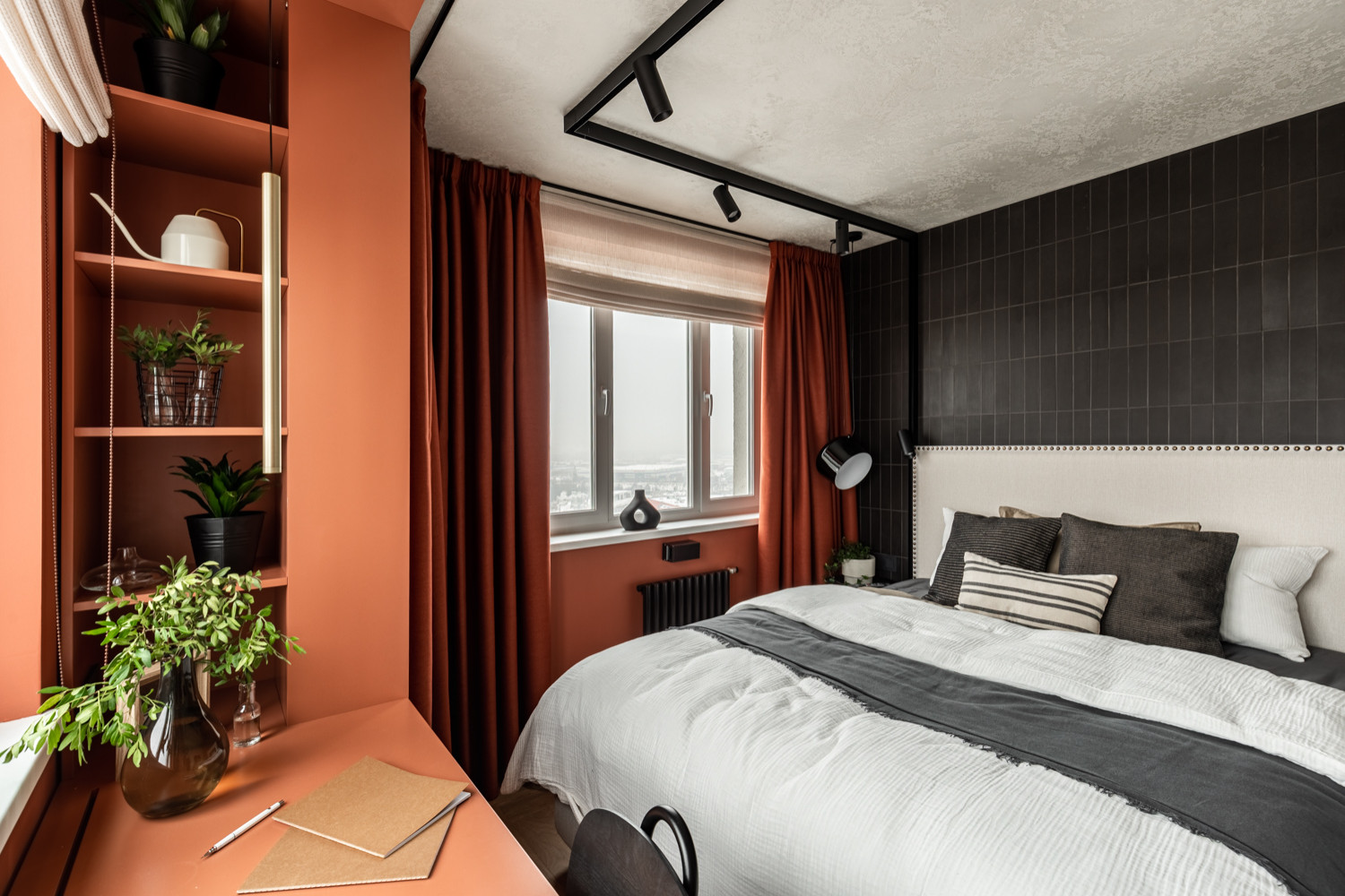 Спальня с огоньком