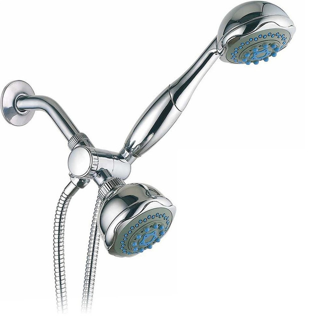 24Setting 3Way Deluxe Shower Head and Handheld Shower Head Combo by