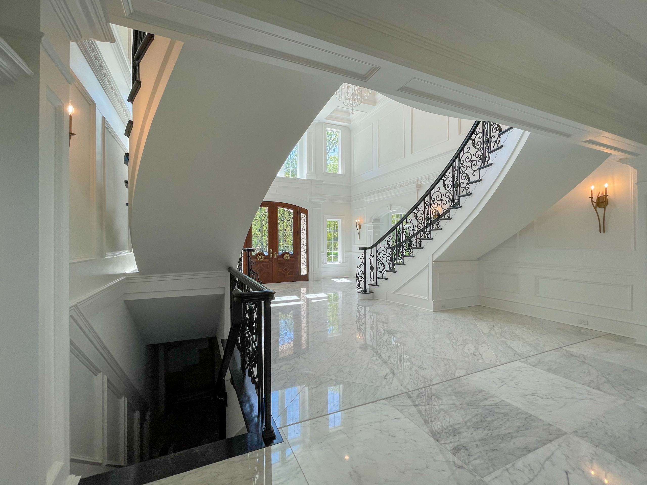 92_Grand Double Staircase in Exquisite Custom Home, Great Falls VA 22066