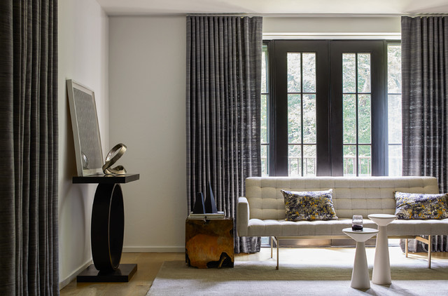 Custom Drapery contemporaneo-salon