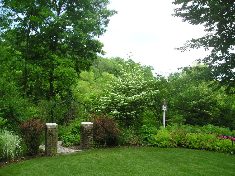 This is an example of a traditional backyard garden in Grand Rapids.