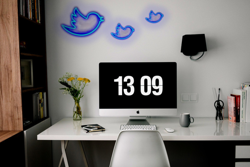 Office Space with Neon Signs Vancouver by HiNeon Custom Neon Signs