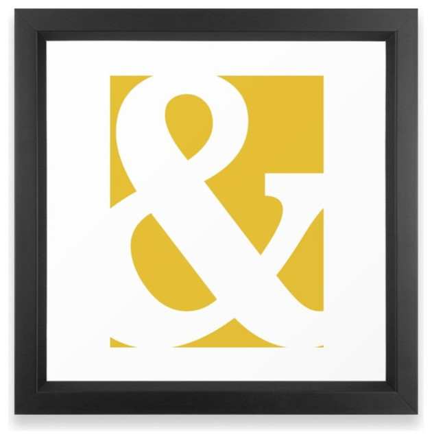 Ampersand Mustard Yellow Framed Print Contemporary Prints And Ampersand Mustard Yellow Framed Print Contemporary Prints And Posters By Society6