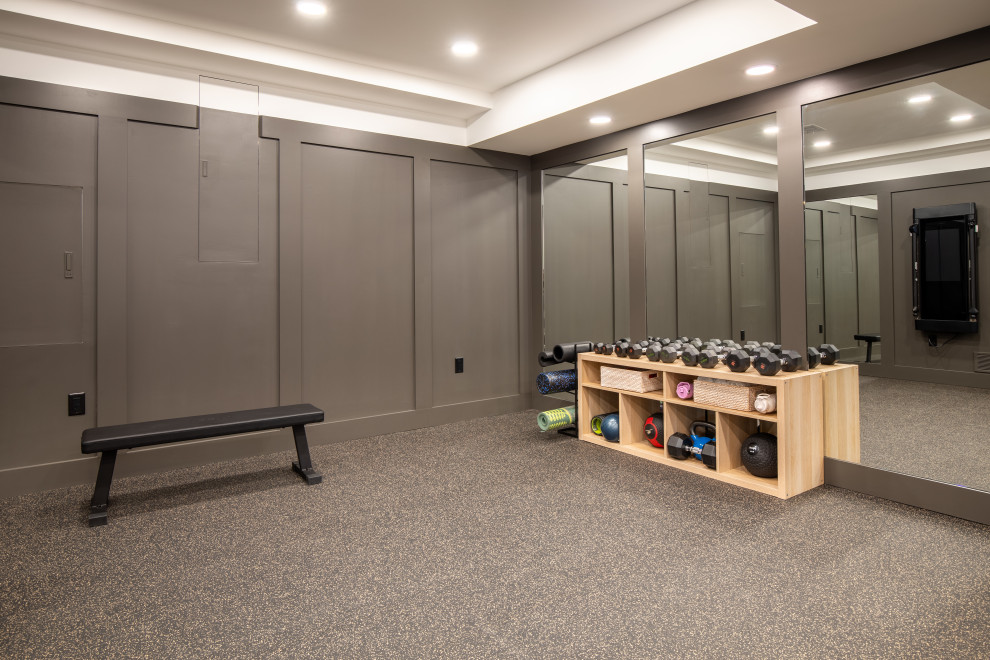 Luxury Home Gym | Custom Basement Design