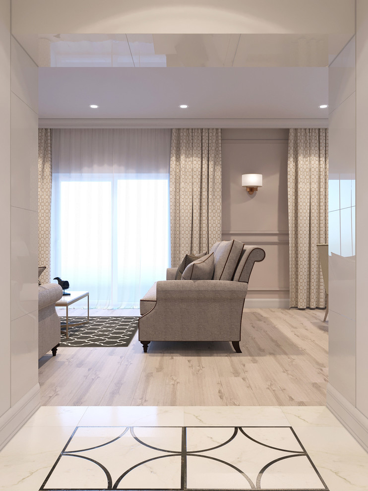 Проект двухэтажного коттеджа в неоклассическом стиле