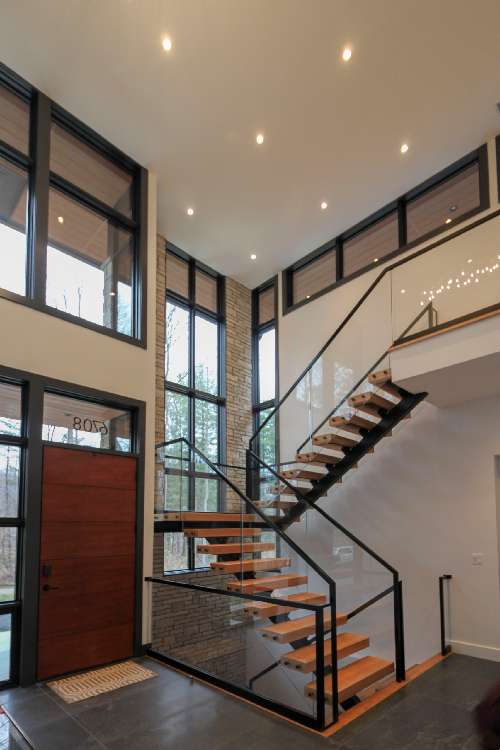 98_Sun Filled Modern Staircase Surrounded by Private Forest, Clifton VA 20124
