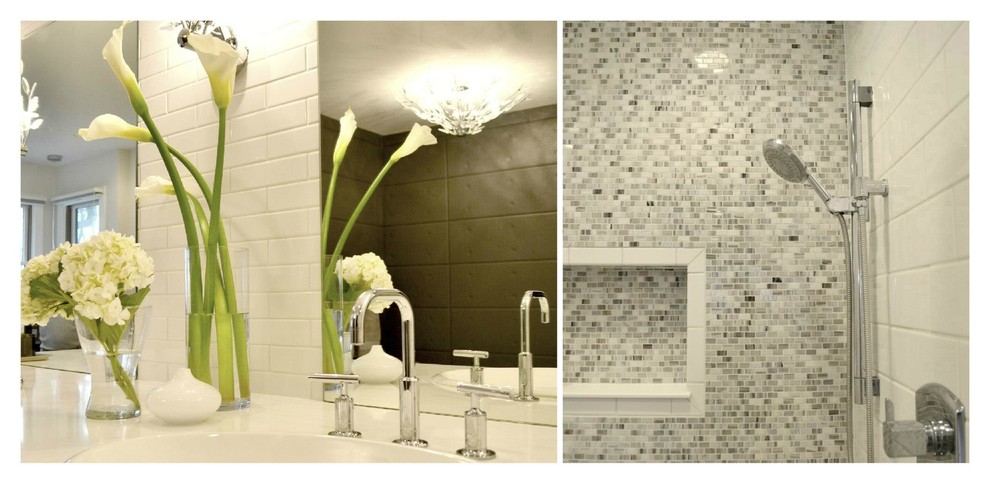 Example of a transitional home design design in Indianapolis