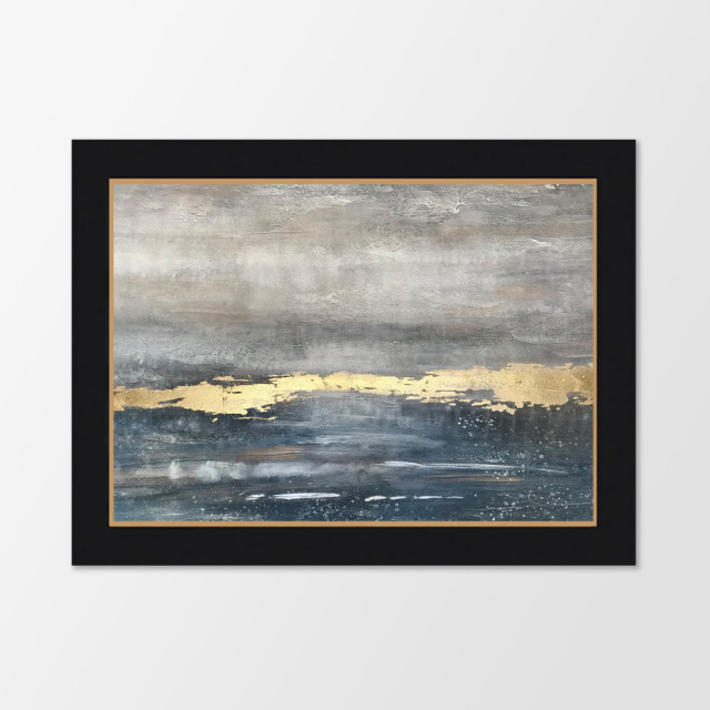 Abstract Handmade Wall Art Framed Museum Quality Wall Decor Size: 44x56 ...
