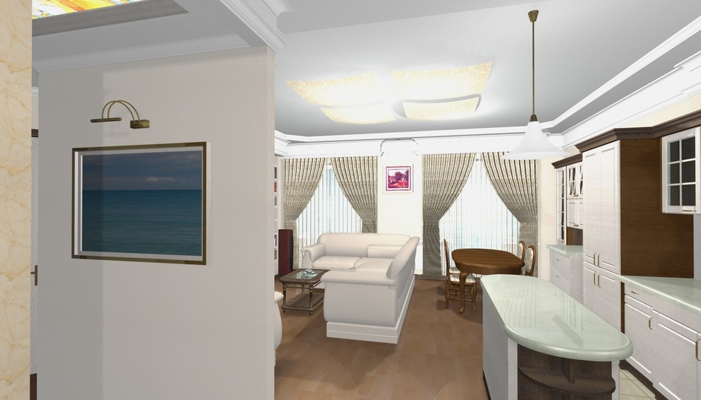 перепланировка из двухкомнатных апартаментов в полноценную 3х комнатную квартиру