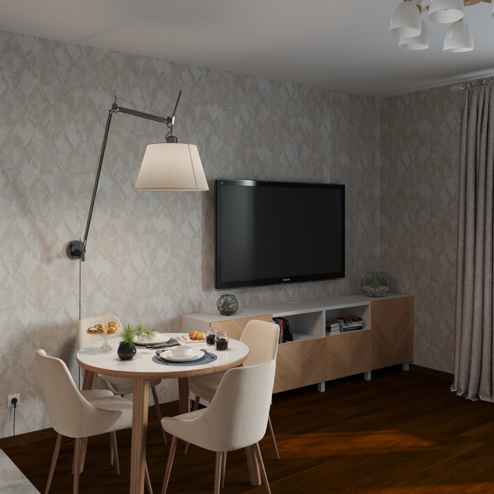 Спальня, детская и кухня в ЖК Статус