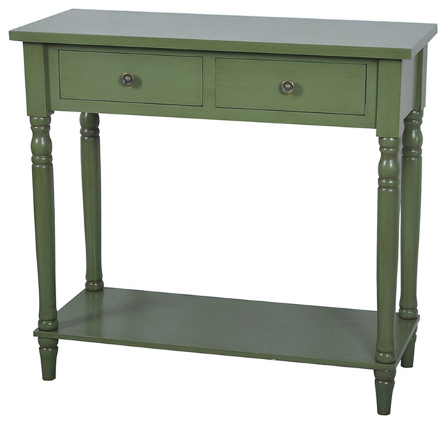 Treasure Collection Sage Green End Table - Beach Style - Console Tables ...