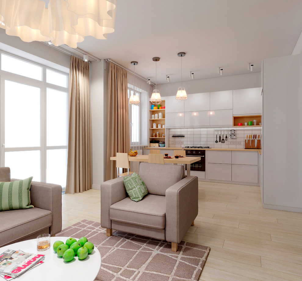 Кухни-гостиные