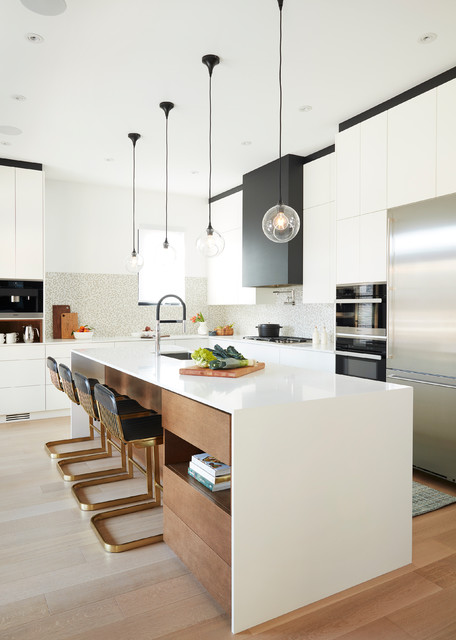 L Shaped Modern Kitchen With Island | Wow Blog