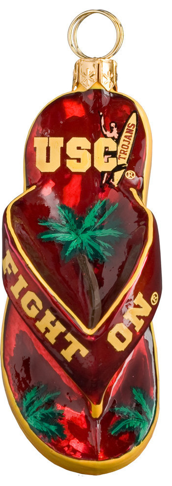 Collegiate Flip Flop Ornament, USC