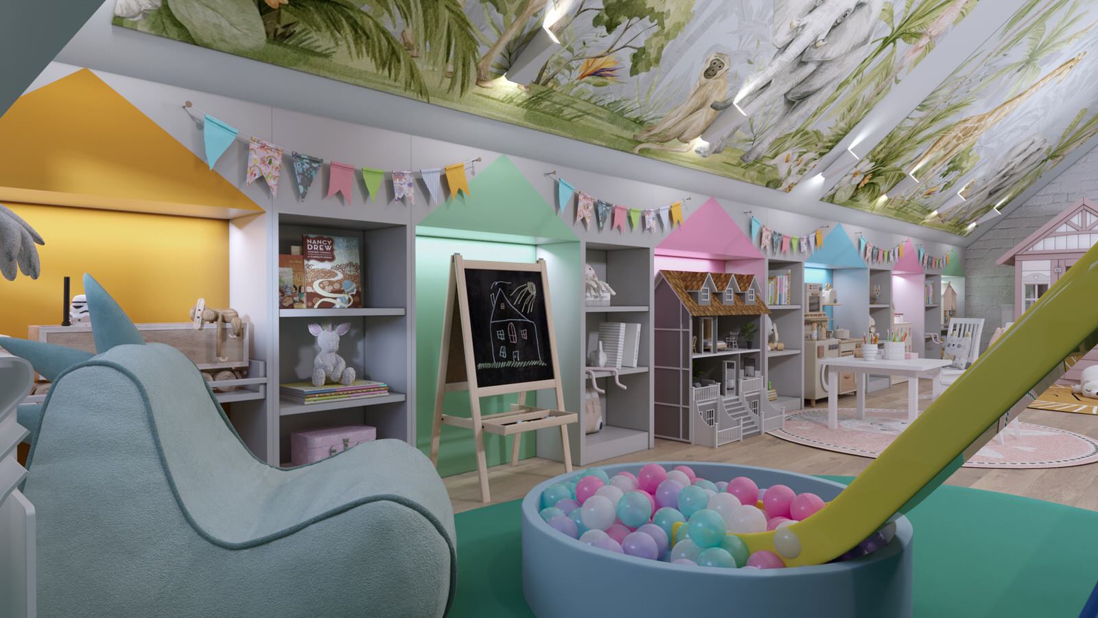 Детская комната Джунгли