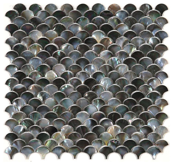 Tahitian Black Pearls - Pearl Black Scale - Tile for Floors Flooring Walls