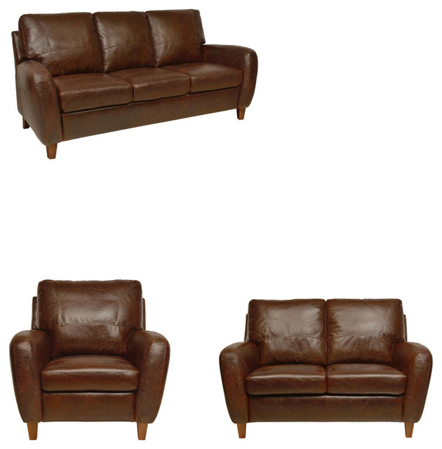 Jennifer Leather Set Living Room 3 Piece Transitional Jennifer Leather Set Living Room 3