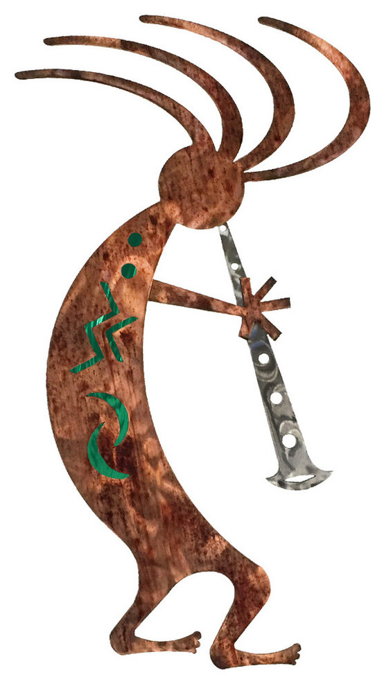 Southwest Kokopelli Dancer Metal Wall Art Southwestern Metal Wall Art by 7055 Inc. Houzz