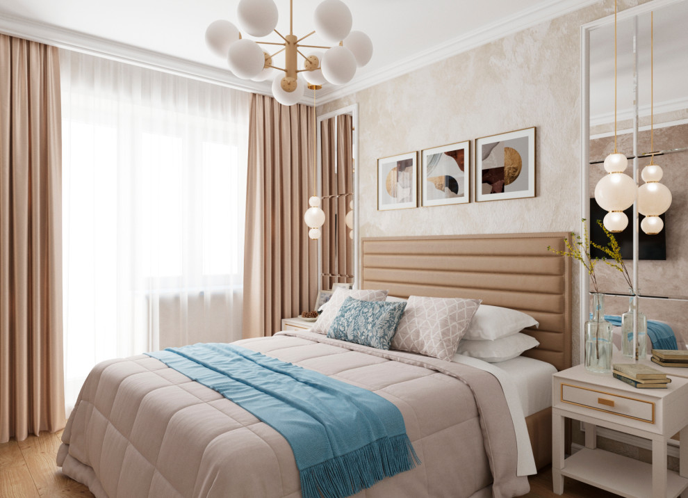 Интерьер спальни с нотками классики