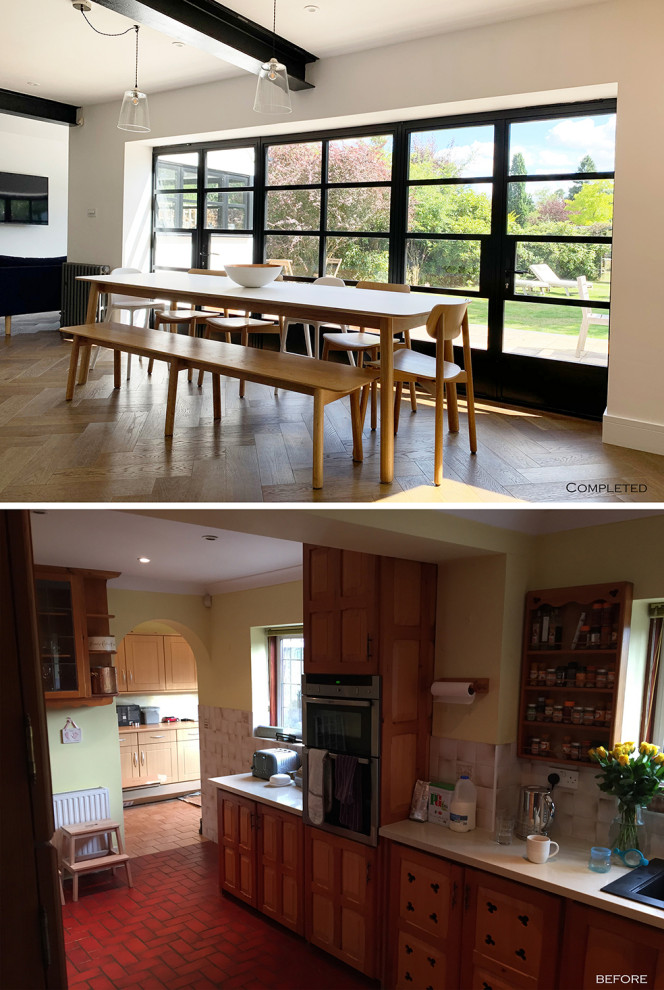 Industrial dining room in Surrey.