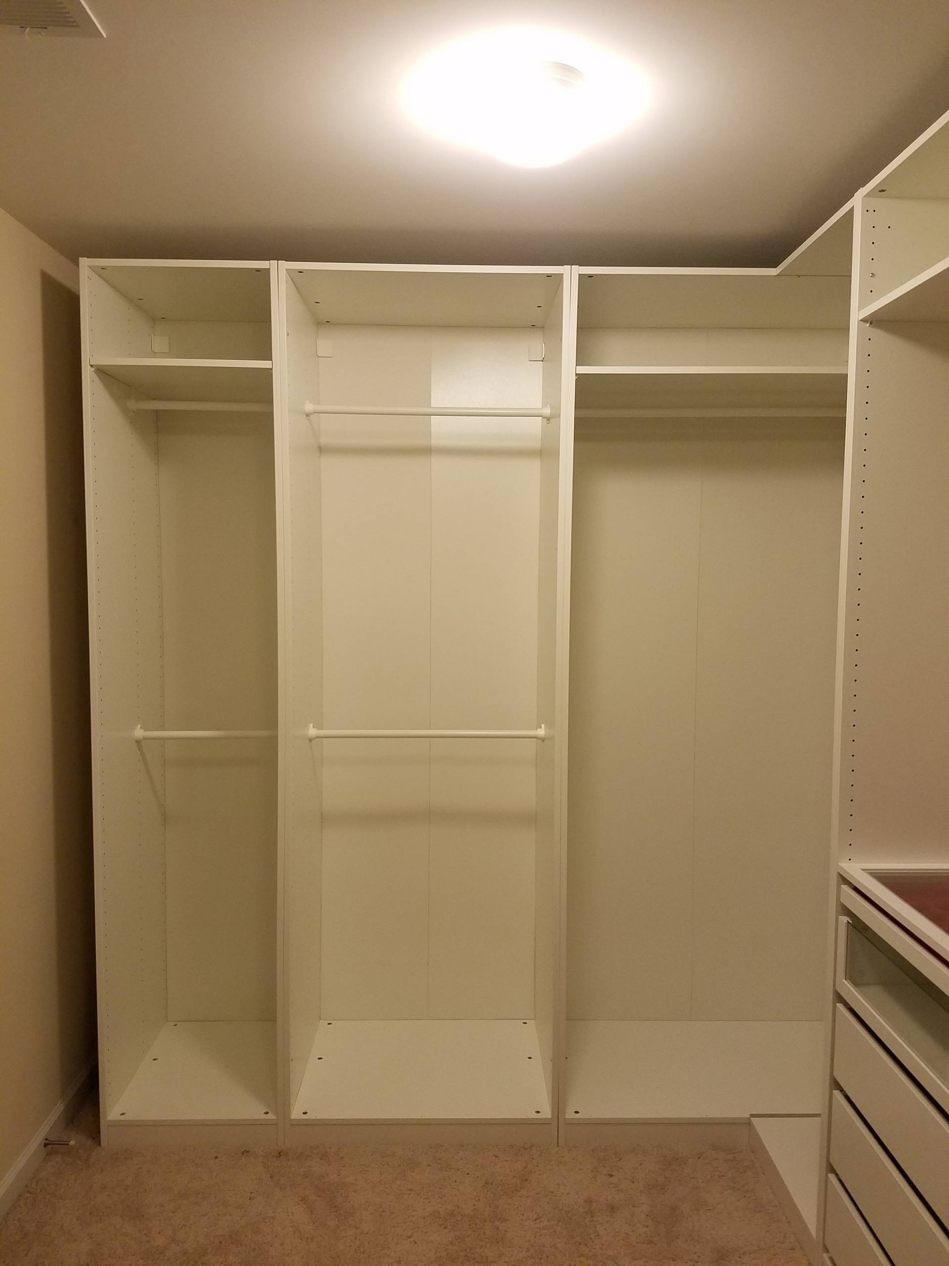 Closet storage