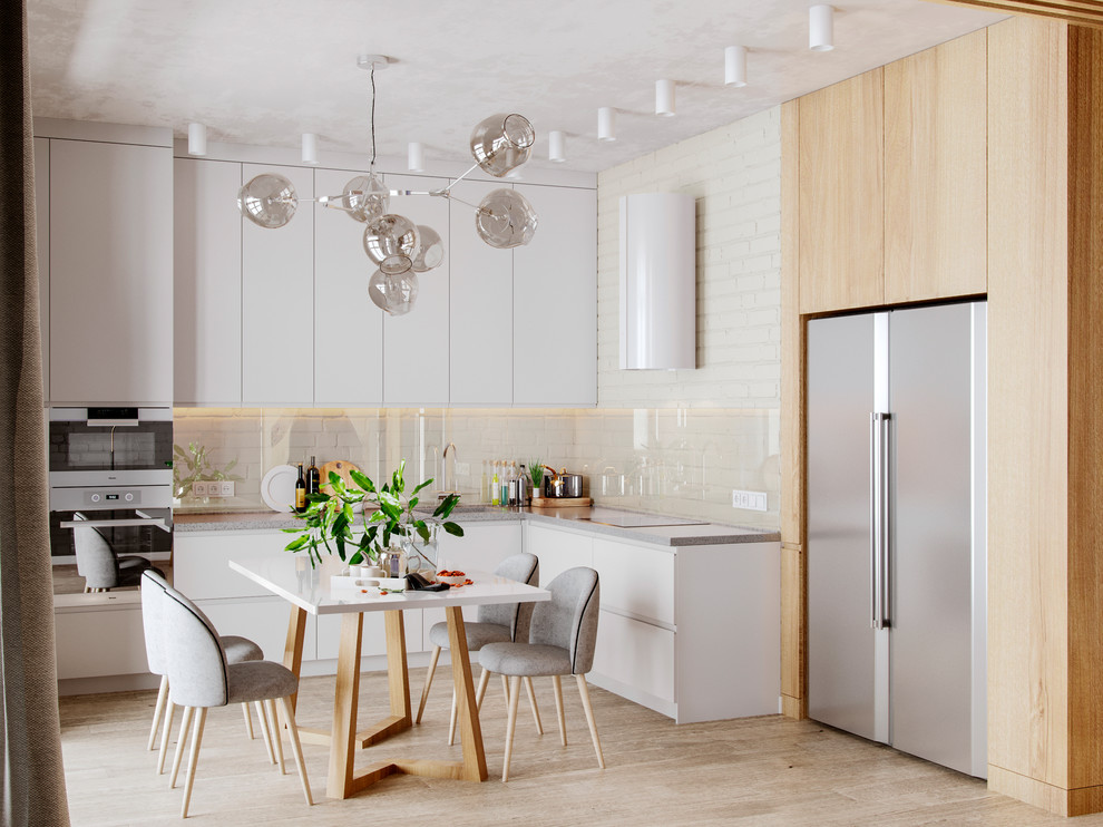 Кухня-гостиная в ЖК "Ньютон"