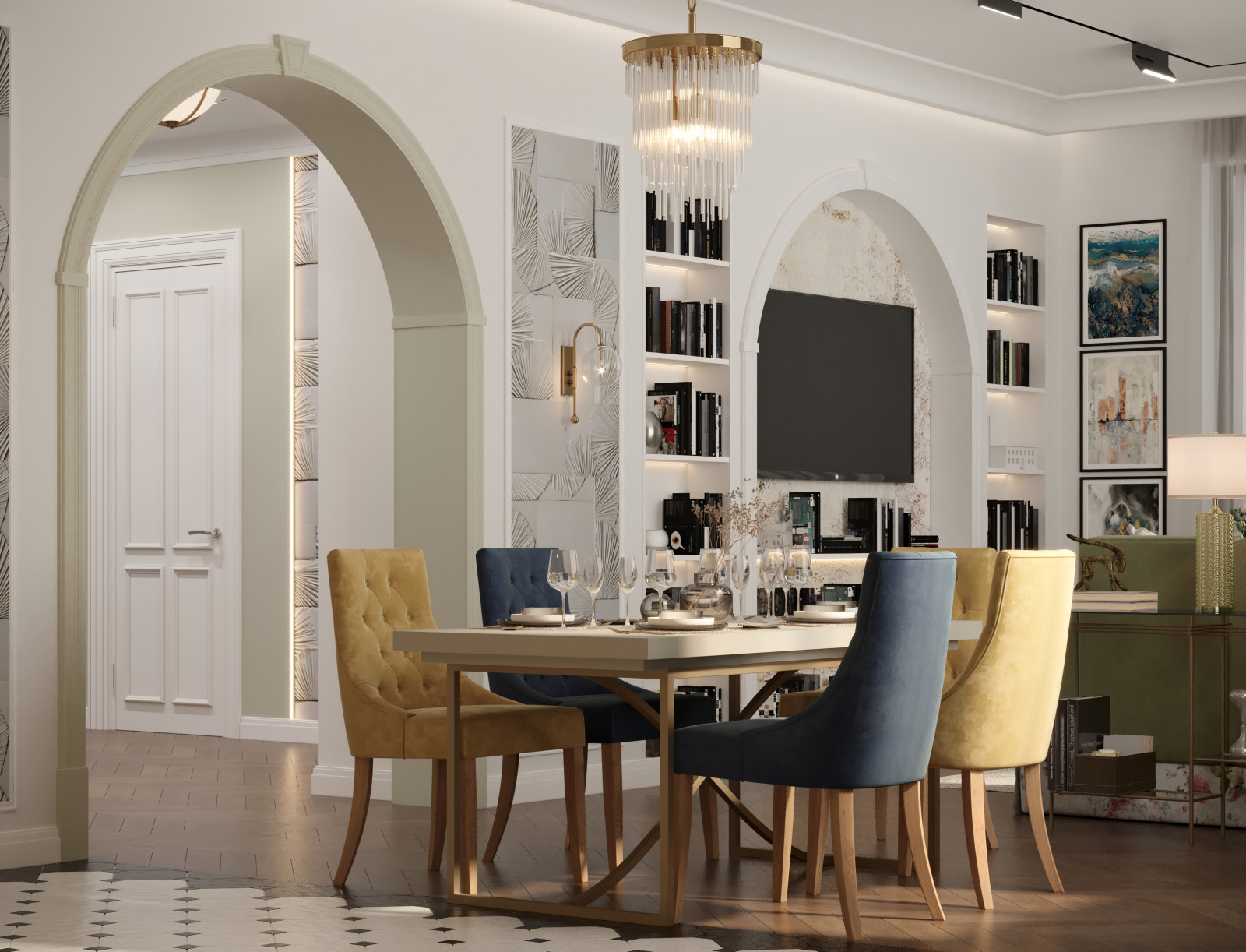 Двухкомнатная квартира в Американском стиле