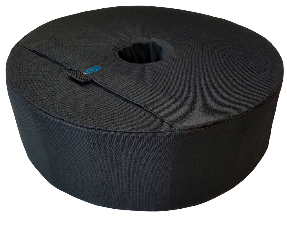 Gravipod 18" Round Umbrella Base Weight Bag Contemporary Outdoor