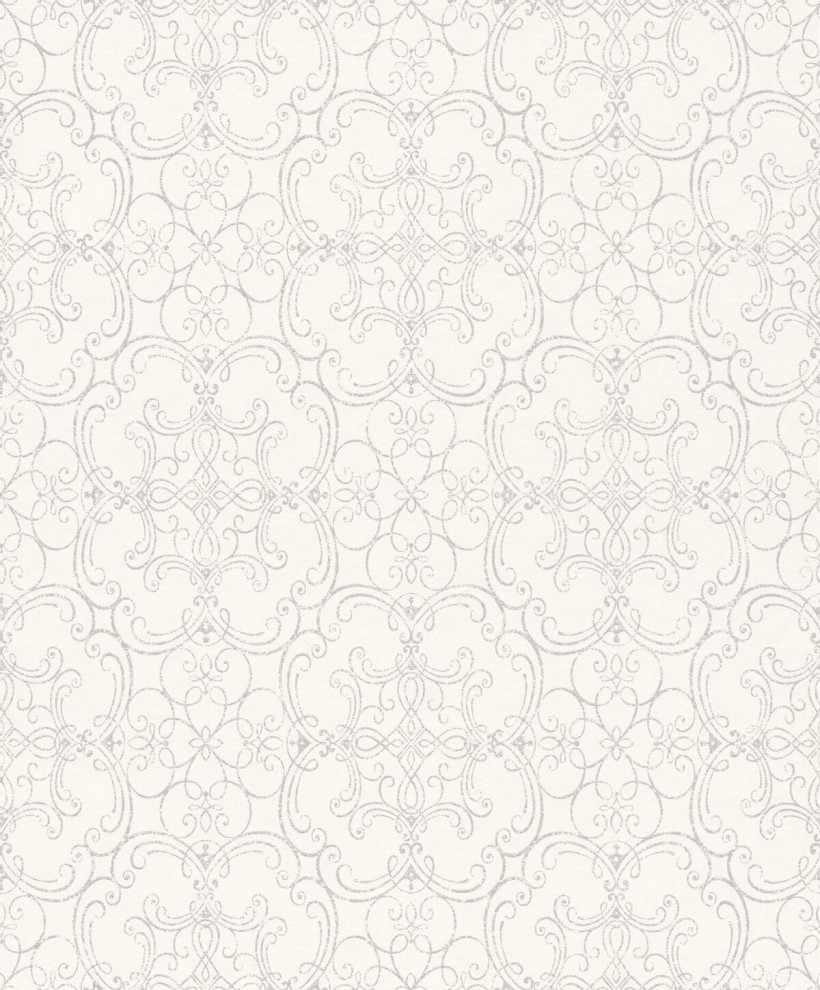 Swirling Lattice Wallpaper, Double Roll Contemporary Wallpaper by