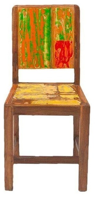 Pre-owned Sargasso Reclaimed Wood Side Chair