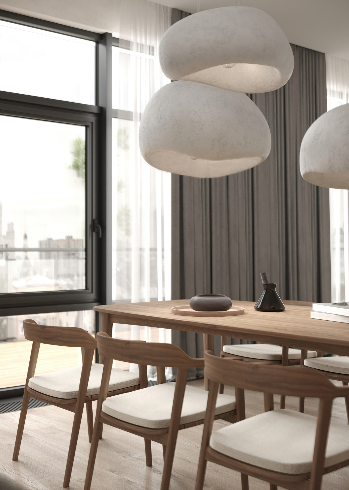 Визуализация кухни-гостиной