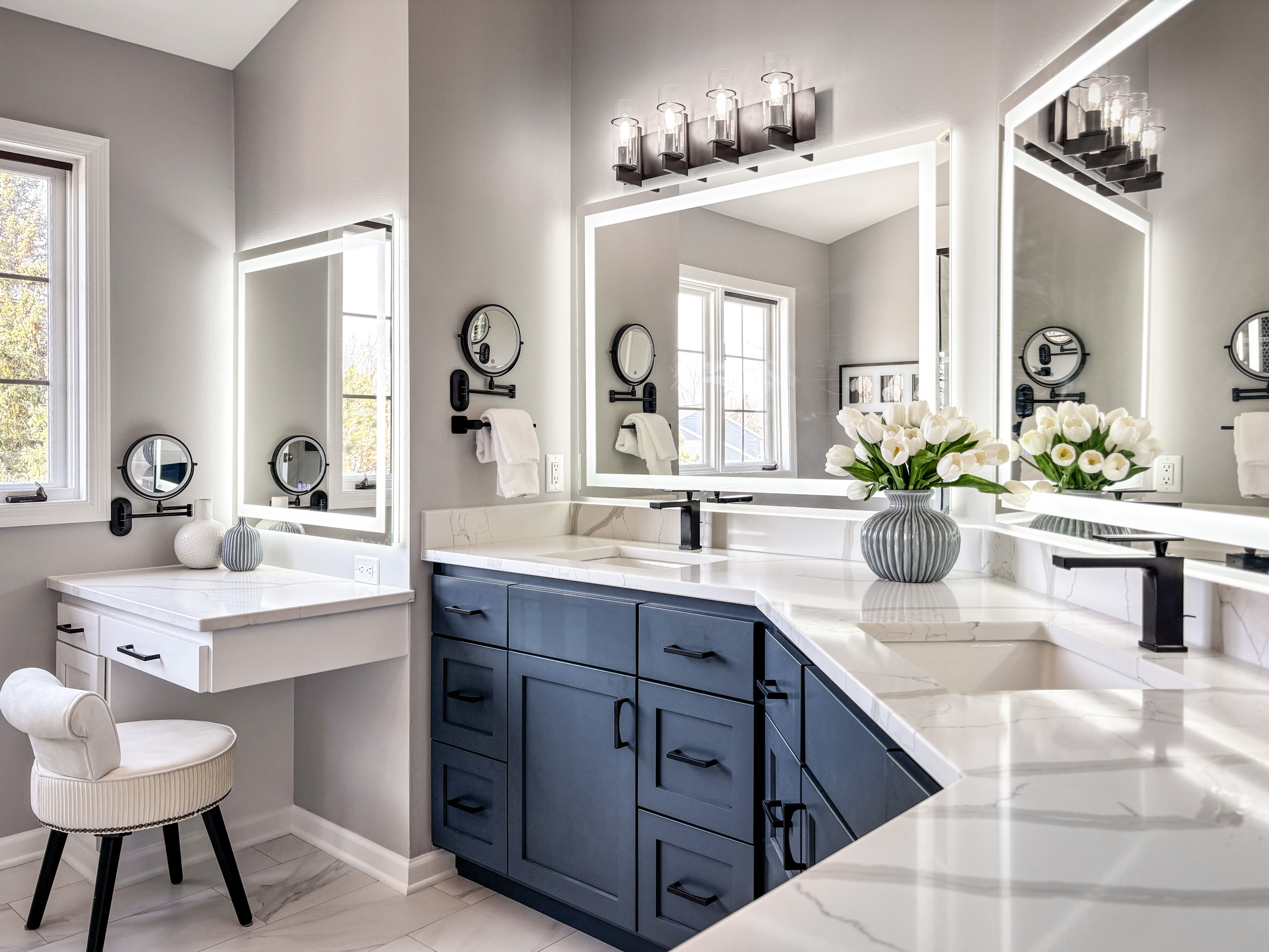 Pewaukee Double Bath Remodel