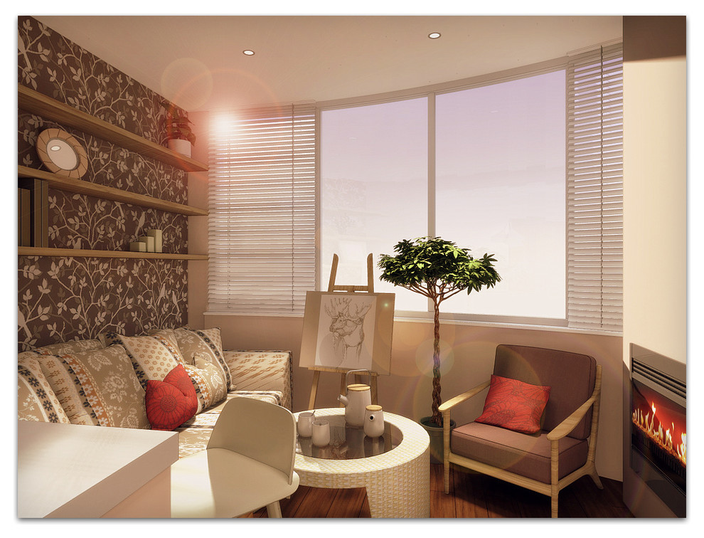 Квартира в Самаре. Мягкий уголок для чаепития