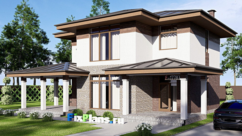 Проект двухэтажного дома 11х15 м S191м2 F-17783