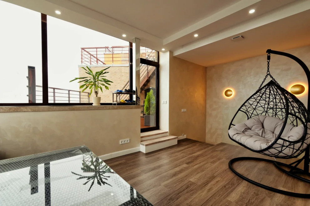 Двухуровневая квартира с видом на озеро Лахта