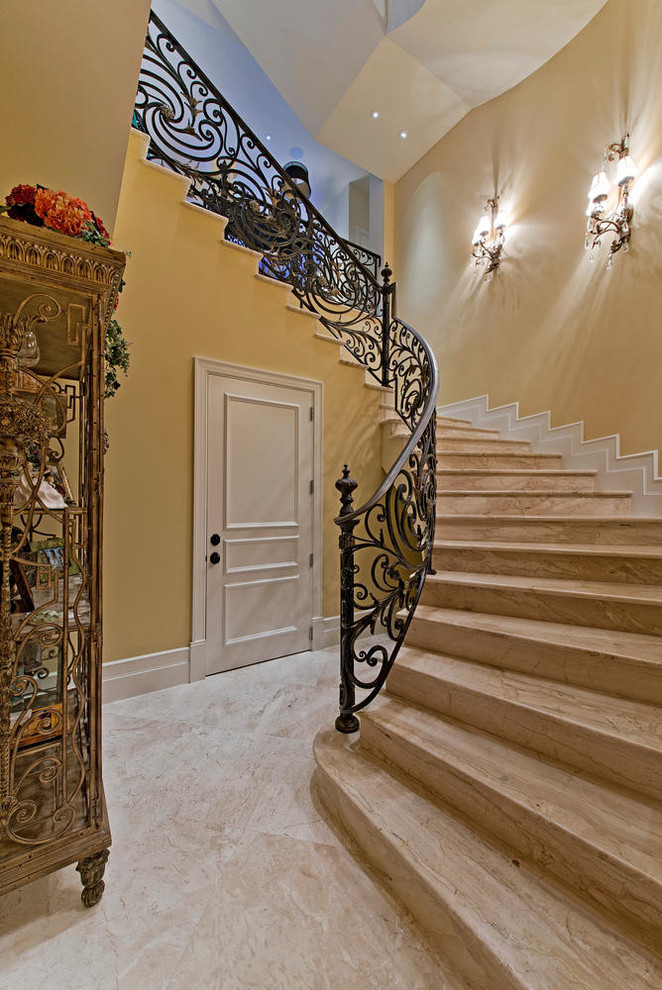 Inspiration for a traditional staircase in Miami.