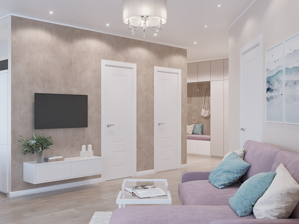 Бюджетный дизайн 3-ком. квартиры