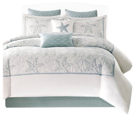 beach themed comforter sets queen