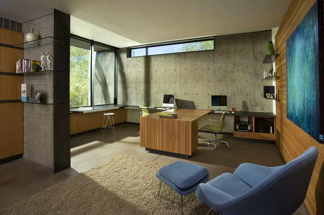 Byrnes Residence - Phoenix, AZ modern-home-office Modern Home Office Phoenix Modern Home Office Phoenix Byrnes Residence - Phoenix, AZ modern-home-office