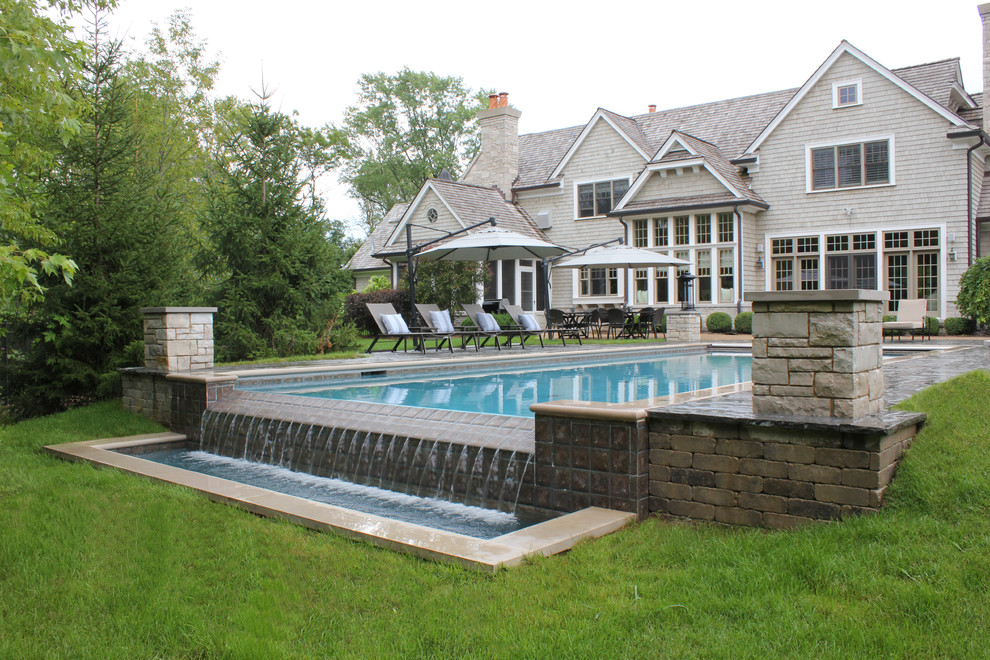 Example of a transitional pool design in Chicago