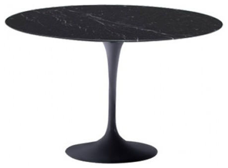 39 Round Marble Top Table Dining Tables By Contemporary 39 Round Black Marble Top Table